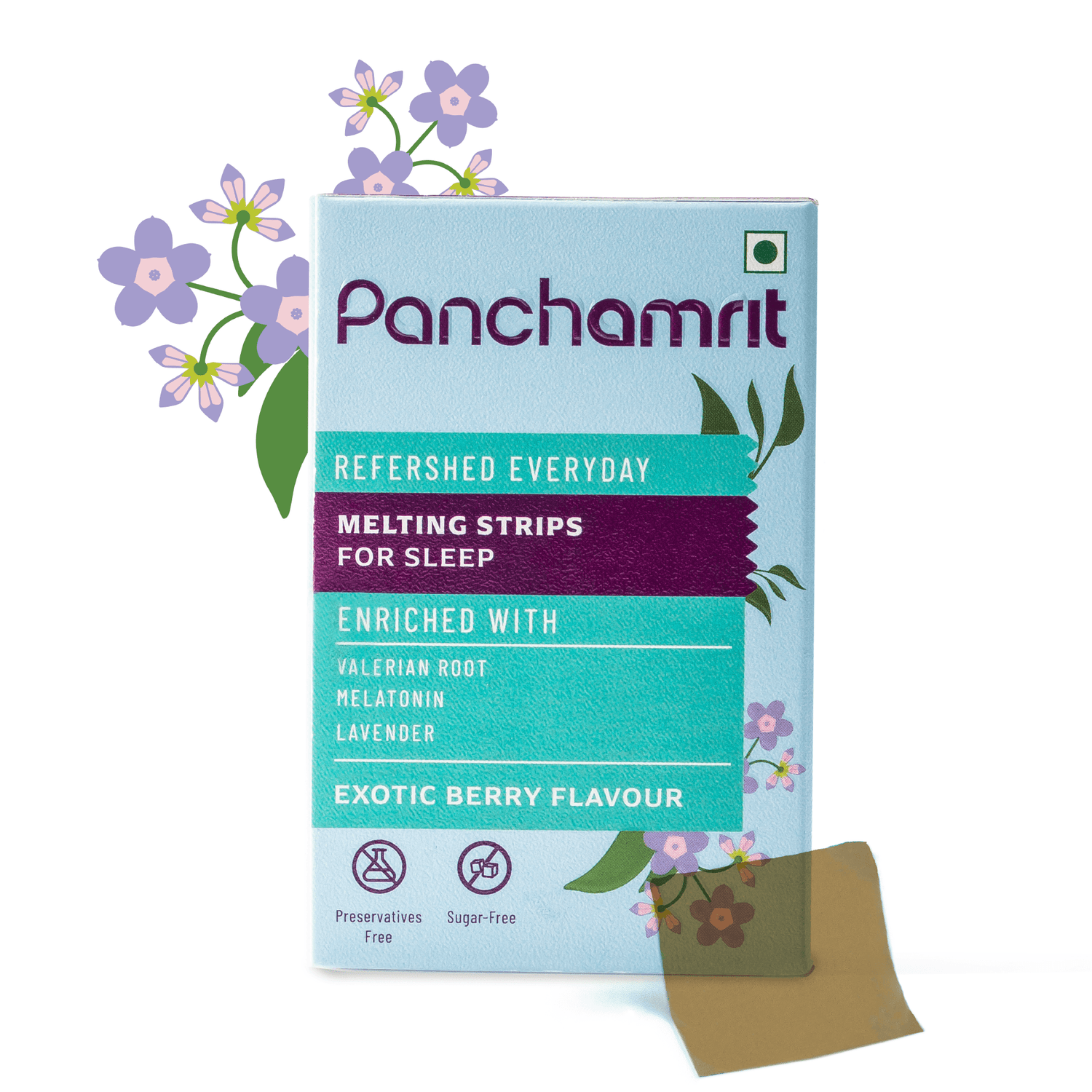 Panchamrit Melting Strip for Sleep | Exotic Berry Flavor